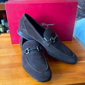 Salvatore Ferragamo Tappas men’s suede shoes 9.5 D